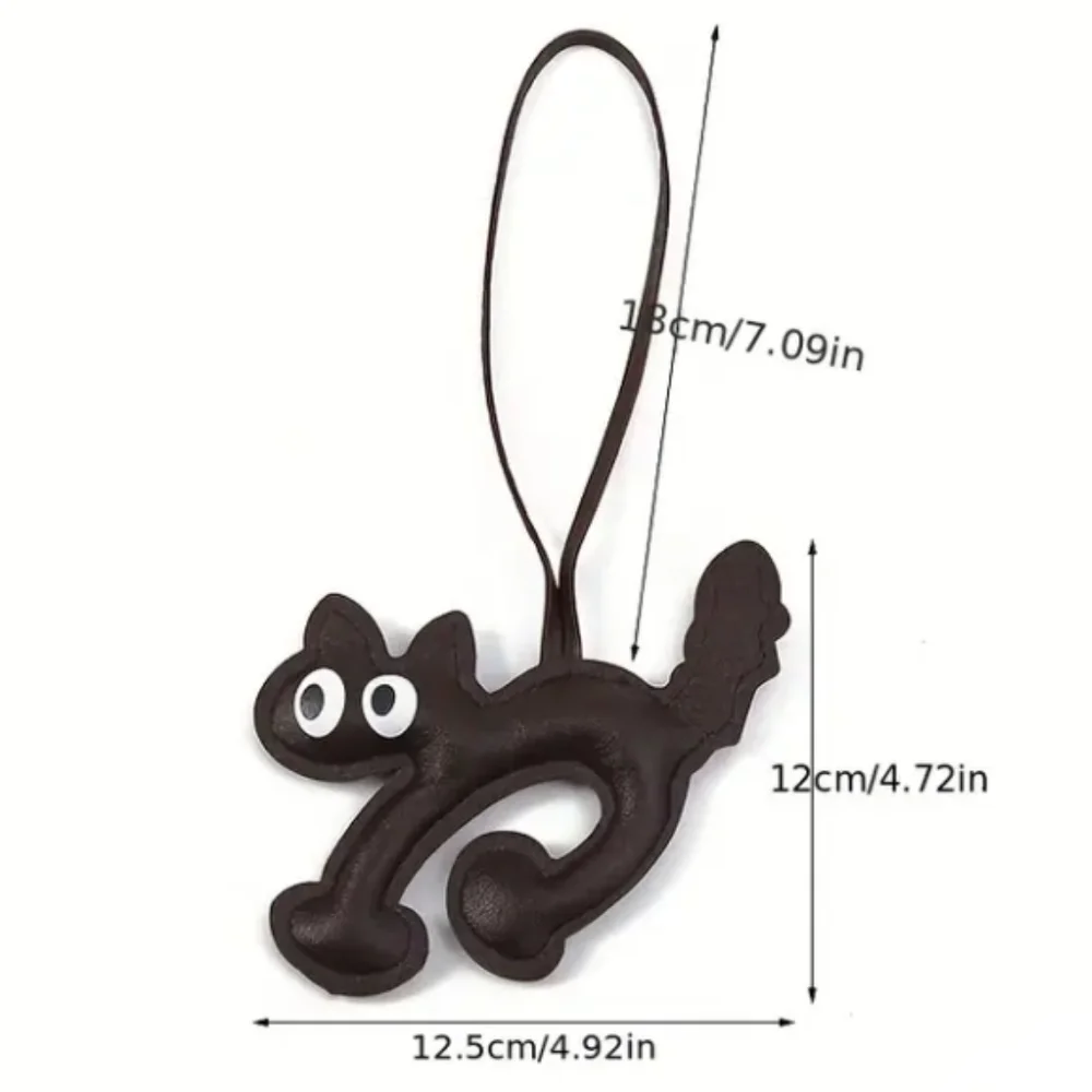Cat Kitten Faux Leather Keychain Bag Charms - Picture 17 of 17